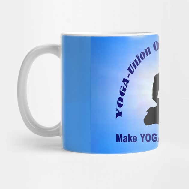 Make YOGA - A Way Of Life - Blue Wall Art. by "Ekaa Digi Arts"